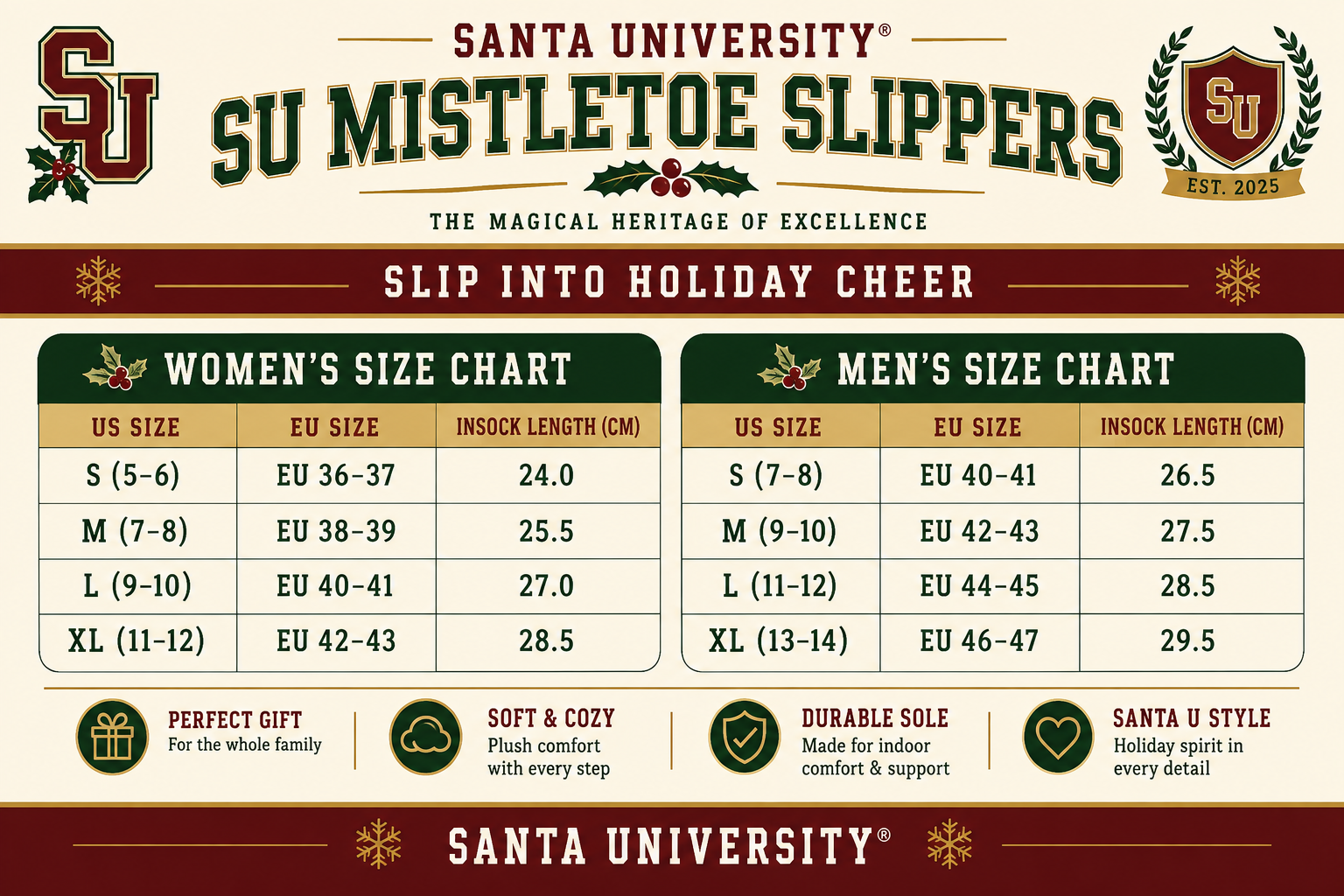 SU Mistletoe Slippers